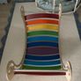Beautiful wooden children  rainbow rocker Image 3