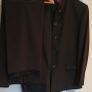Black 2 piece mans Pierre Remon suit 42R Image 4