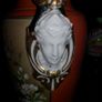 Exceptionally nice large vase with 2 Art Noveau heads Image 5