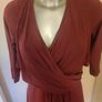 Isabella Oliver Emily Maternity Breastfeeding  Dress Bordeaux size UK14 EU42 Postage included Image 6