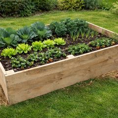 Small veggie garden raised bed, planter box 180x65x45cm