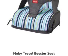 Travel booster seat for meal time
