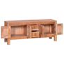 TV Cabinet 110x30x45 cm Solid Mahogany Wood Image 4