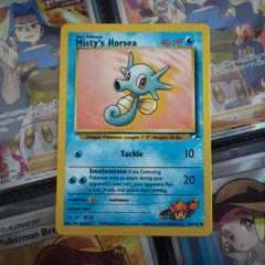 Misty's Horsea ! from Gym Heroes Set ! 2000 ! Vintage Pokemon Card !