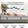 King Mattress, Memory Foam 7-Zone Pocket Spring hybrid Mattress 150x200x25cm, Medium Firm Feel for Pressure & Back Pain Relief, Motion Isolation, Mattress In a Box Image 6