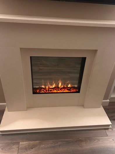 Integrated electric fire