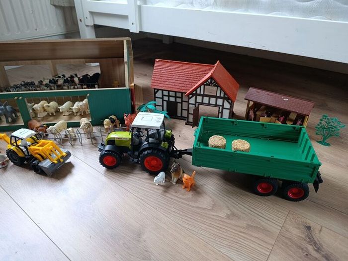 Huge selection of vintage animal toy farm