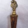 Vintage French Brass Bottle Stopper - Wine Bottle Stopper Image 2