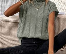 Shein turtleneck knitted top
