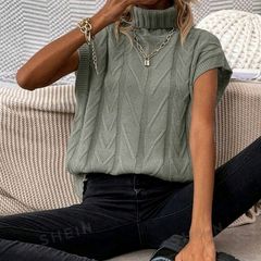 Shein turtleneck knitted top