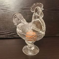 Creative Decor Japanese Imported Glass Rooster Pot