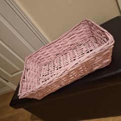 Pink hamper basket