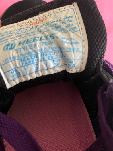 Black & Purple Heelys