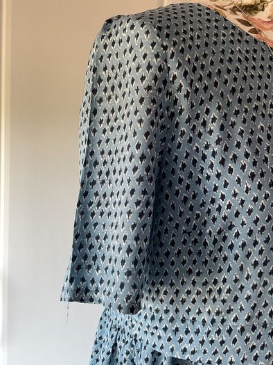 dress Bnwt short sleeved blue summer dress ichi clothing small 10