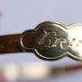 Vintage Child's Rolled Gold Engraved  Bangle Bracelet 2" - 5,32g Image 4