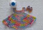 handmade baby dress set 0-3 months