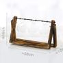 BRAND NEW Creative Glass Tabletop Plant Bonsai Hydroponic Plant Terrarium Transparent Vase Wooden Frame vase decoration Decor flower vase Image 2