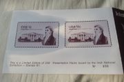 Very rare - Joint Irish and USA release of James Hoban stamp 1981 presentation pack limited edition 3 stamp pack