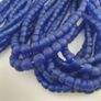 Vintage African Style Blue 4-5.5mm Glass Beads Necklace Strand Image 2