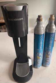 SodaStream Sparkling Water Maker + 2 CO2 Cylinders
