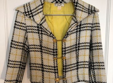 Vintage Celine Cashmere tweed jacket Uk8.