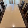 Marble Dining Table + 6 High-Back Chairs Image 5