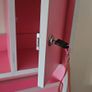 pink kids study desk and chair Image 3