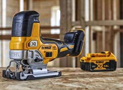 DeWALT 18V XR Cordless Brushless Jigsaw. DeWALT 18V XR Cordless Brushless Compact Circular Saw / Skill Saw PowerStack Battery Carry Case. DeWALT  18V XR Cordless Brushless Cut - Off Tool / Mini Angle Grinder 76mm Cutting Disc