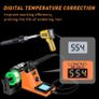 60W Soldering Iron Station Kit 90C-480C Adjustable Temperature, LED Display, Sleep Function, C/F Switch, 2 Helping Hands, 5 Extra Solder Tips & 1 Solder Wire Image 3