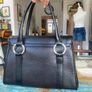 Vintage Chesneau Black Leather Bag Image 7