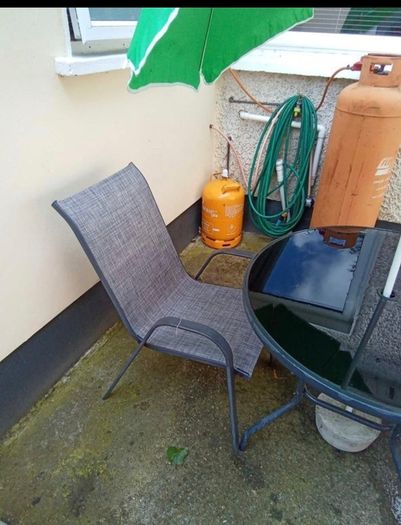 Garden Table Chairs & Umbrella Set