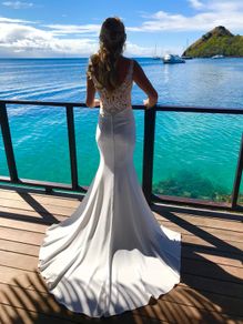 Mark Leslie designer wedding dress