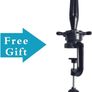 Afro Training Head Cosmetology Mannequin Head Bald Manikin head for Wigs Making Wig Display Hat Display Glasses Display with Free Clamp (FREE POSTAGE) Image 4