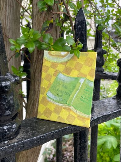 Book art, Mini art, Acrylic art, Painting