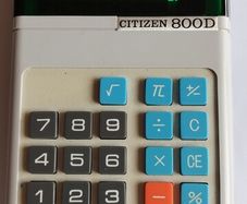 vintage citizen electronic calculator