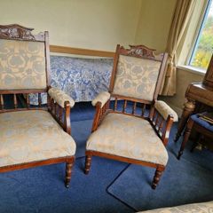 Antique Chaise & Armchairs