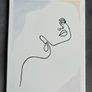 Set of 4 Feminine Line Art Canvas Paintings Image 2