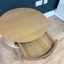 Solid Oak Side Table Image 5
