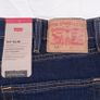 Levi's Dark Wash Indigo Navy Blue 511 Slim Straight Leg Jeans W42/L34 Image 2