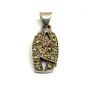Vintage silver and peridot pendant Image 3
