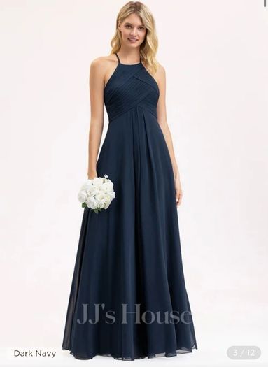 navy bridesmaid dress