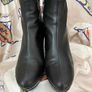 Pedro Anton Black Leather Wedge Boots Image 2