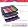 Pre-sharpened Colouring Pencils, Professional Oil-based Water Soluble Colored Pencils Set with Brush, No Wax, for Sketching Image 5