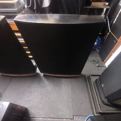 Legendary Quad Esl-63 Electrostatic Loudspeakers Stunning mega Rare black Tops with Black Frets