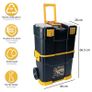 BRAND NEW Ultra-tough Plastic Tool Box and Cart with Organizers and Tray in Various Sizes Image 4