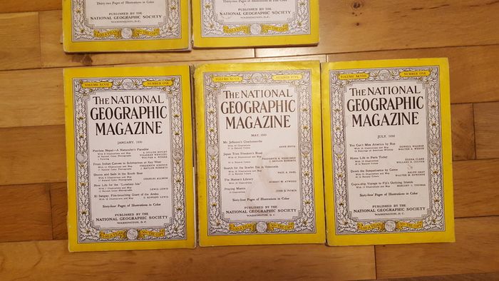 National Geographic magazines x 400 from early 20th century to 2009
