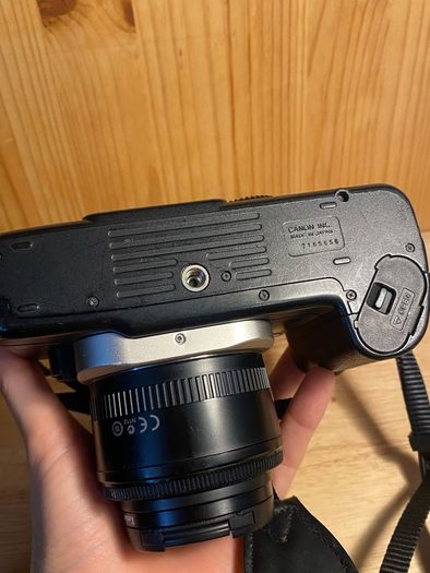 Canon EOS 55 Film Camera + 50mm f/1.8 Lens