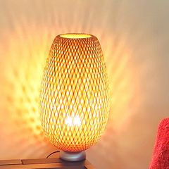 IKEA Boja handmade bamboo lamp