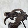 Sabre-Tooth Tiger Skull  - Bronze, Metal Stand, Signed Image 8