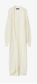 Women knitted long cardigan mango